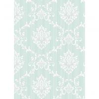 Papel De Parede Flow Damask Fundo Riscado A8011006 Rolo 10m X 0,53m - 1