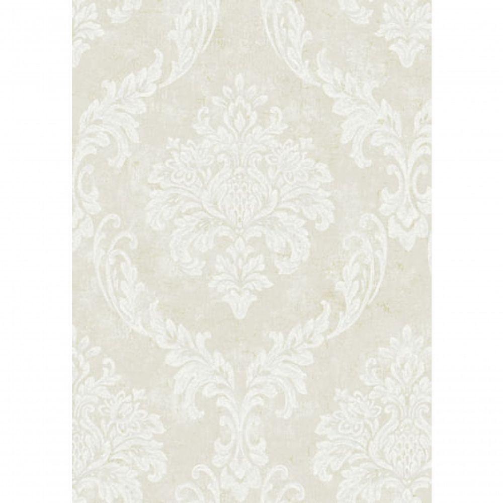 Papel De Parede Flow Damask Cintilante A8011101 Rolo 10m X 0,53m - 1