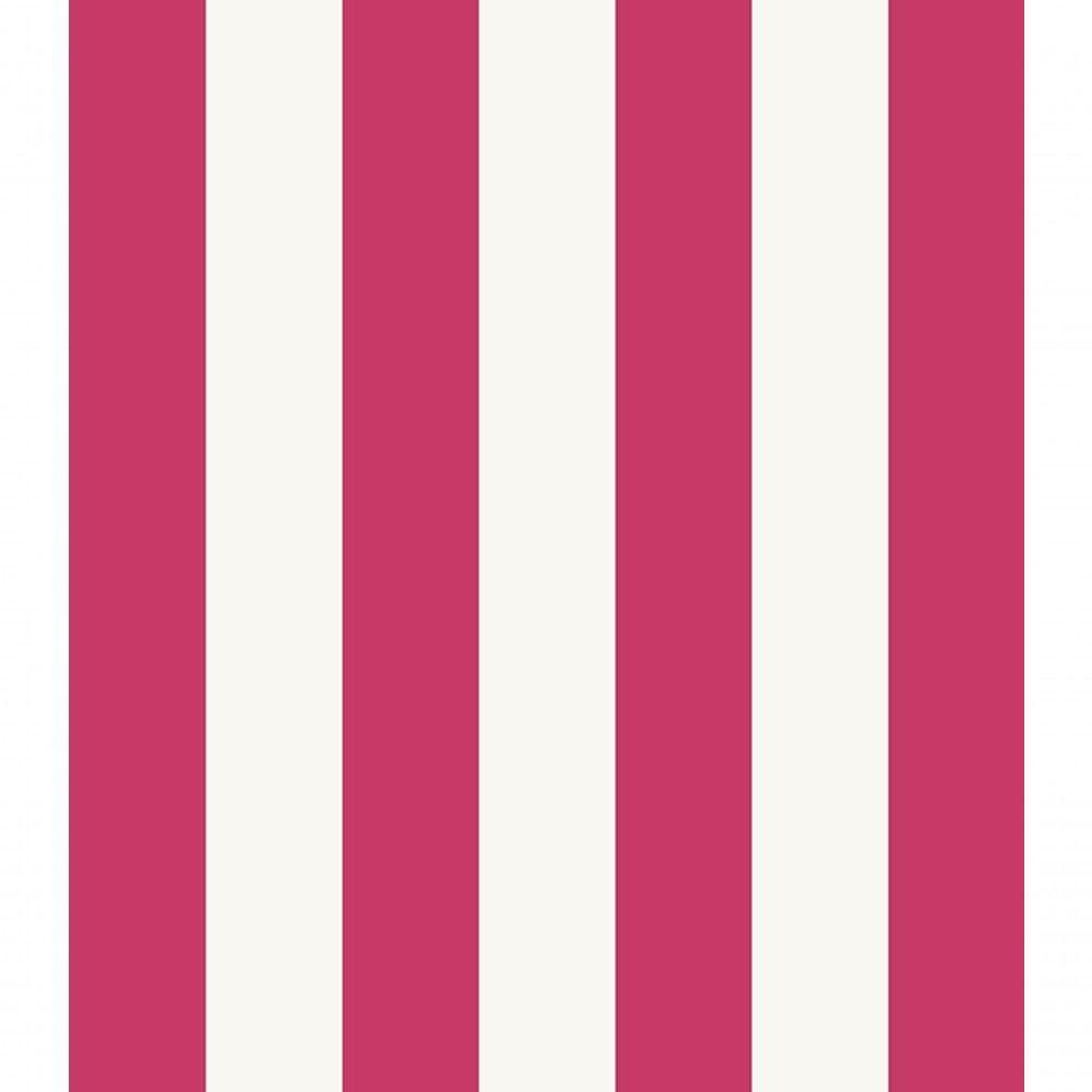 Papel De Parede Line Art Listrado Rosa Hk190101 - Rolo 10m X 0,53m - 1