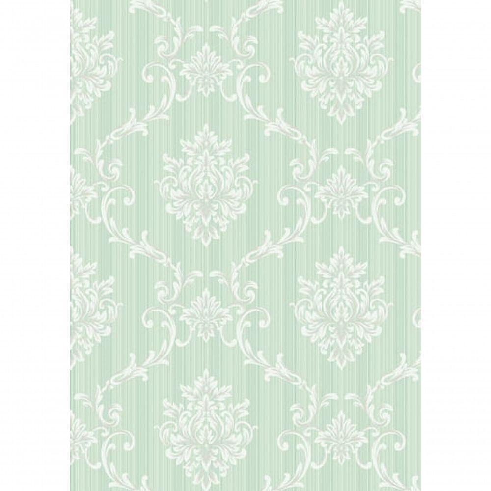Papel De Parede Flow Damask Fundo Riscado A8011007 Rolo 10m X 0,53m - 1