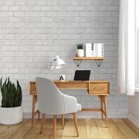 Papel De Parede Santorini Tijolo Branco Sn04 - 1