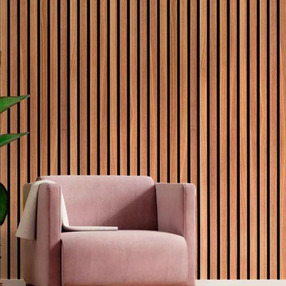 Papel De Parede Santorini Listrado Marrom Sn01 - 2