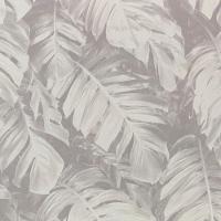 Papel De Parede Santorini Folhagem Branco Sn12 - 1