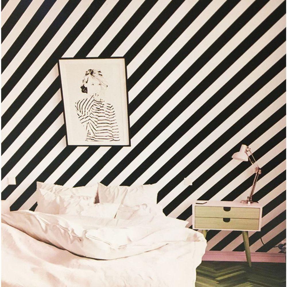 Papel De Parede Line Art Diagonal Mt779006 - Rolo 10m X 0,53m - 2