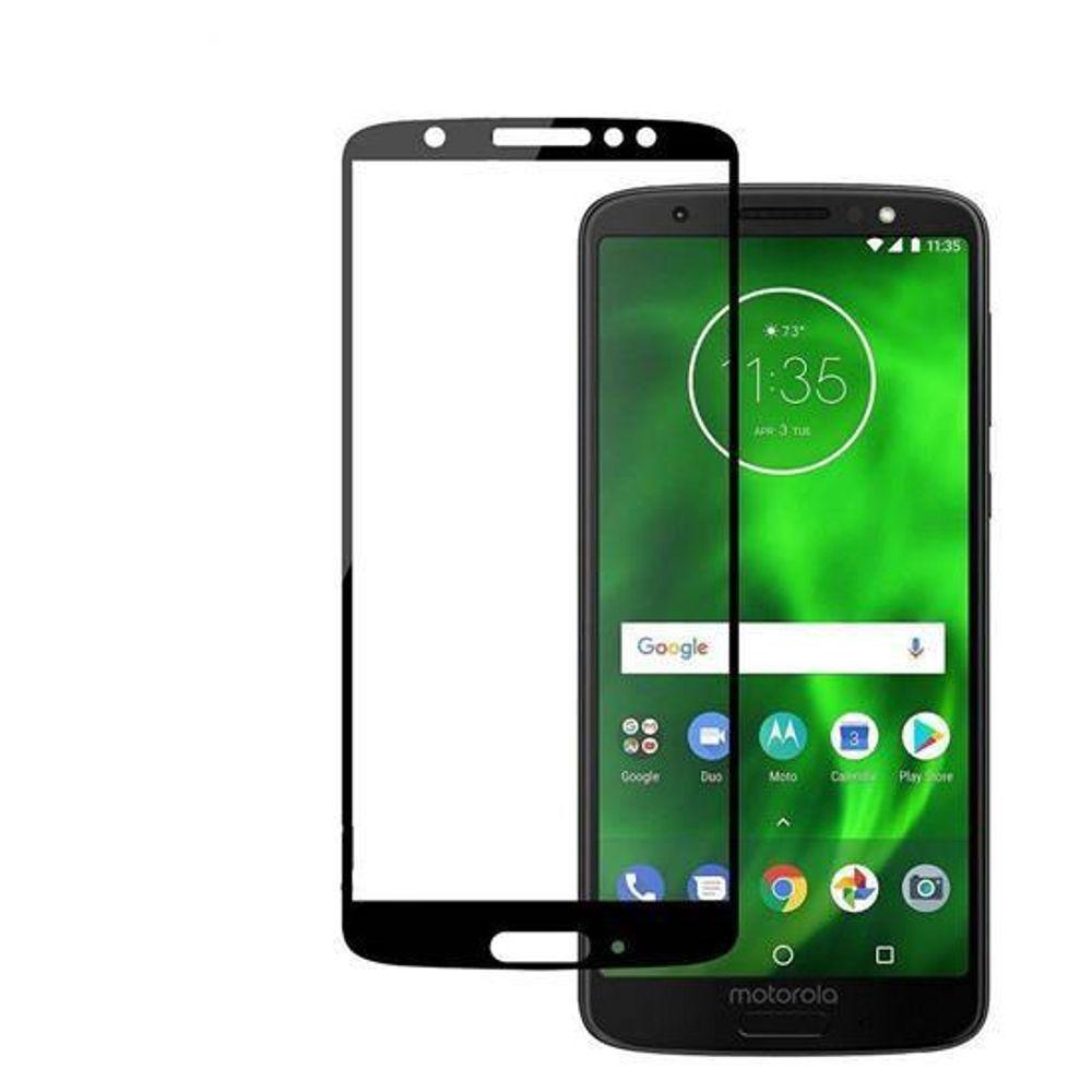 Pelicula De Vidro 3d 4d 5d Para Moto G6 Plus Xt1926 - Preta - 3