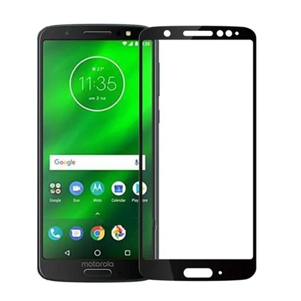 Pelicula De Vidro 3d 4d 5d Para Moto G6 - Preta - 1