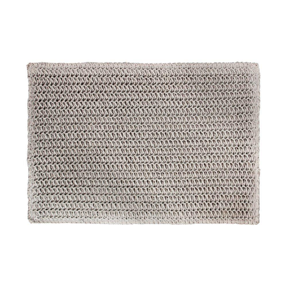 Lugar Americano Retangular Em Papel Carta 50x35cm Auguri Casa Cinza - 1