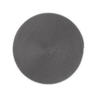 Jogo De Lugar Americano Redondo Em Polipropileno Com 4 Peças 38cm Rafimex Grafite - 1