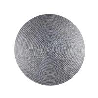 Jogo De Lugar Americano Redondo Em Polipropileno Com 4 Peças 38cm Rafimex Prateado - 1