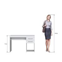 Escrivaninha Com 2 Gavetas Mt102 Decibal Branco - 4