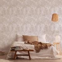 Papel De Parede Attractive 2 Folhagem Bege 390383 - 1