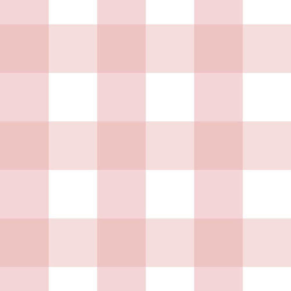 Papel De Parede Doce Estilo Xadrez Rosa 81925 - 1