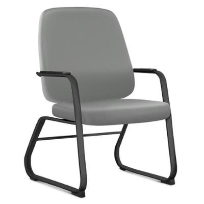 Cadeira Executiva Diretor Base Fixa Hub F02 Sintético Cinza - Lyam Decor