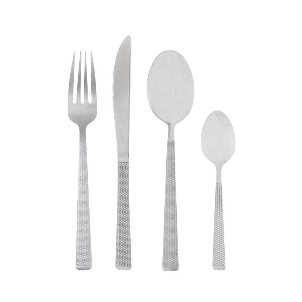 Faqueiro Em Inox Santorini Com 16 Peças Lyor Prata - 1