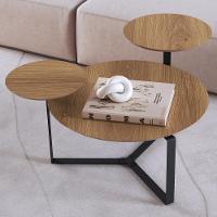 Mesa De Centro Para Sala De Estar 3 Em 1 Pés Metálicos Dari A03 Hanover Preto - Lyam Decor - 2