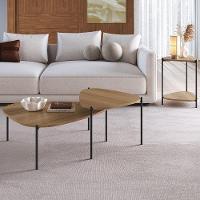 Kit 02 Mesas De Centro E 01 Mesa Lateral Pés Metálicos Adek A03 Hanover Preto - Lyam Decor - 2