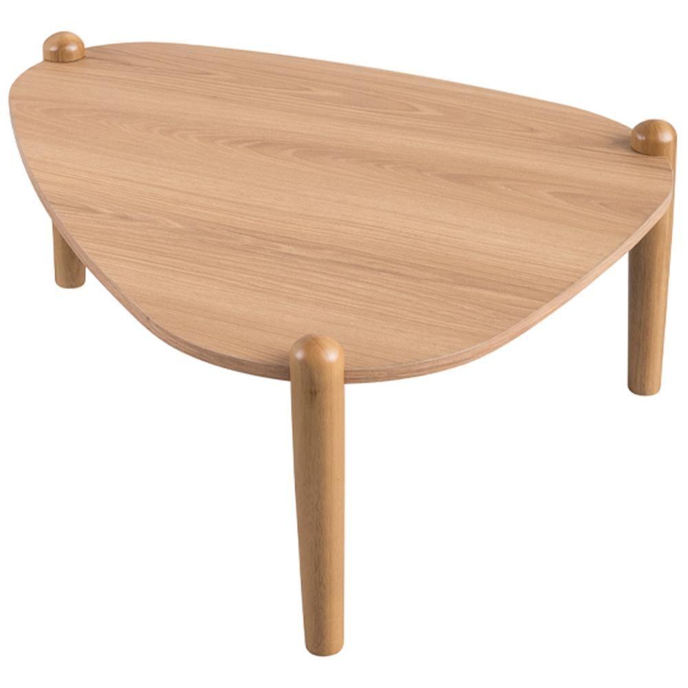 Mesa De Centro Para Sala De Estar Pés Madeira Baixa Trium A03 Hanover Roble - Lyam Decor - 3