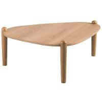 Mesa De Centro Para Sala De Estar Pés Madeira Baixa Trium A03 Hanover Roble - Lyam Decor - 1