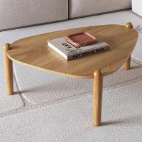 Mesa De Centro Para Sala De Estar Pés Madeira Baixa Trium A03 Hanover Roble - Lyam Decor - 2