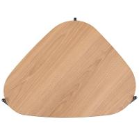 Mesa De Centro Para Sala De Estar Pés Metálicos Baixa Adek A03 Hanover Preto - Lyam Decor - 3