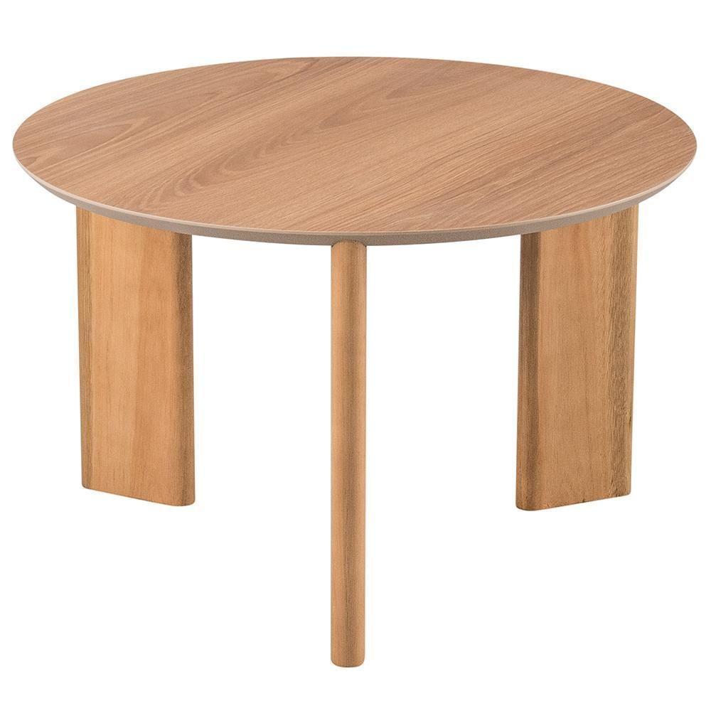 Mesa De Centro Para Sala De Estar Pés Madeira Alta Bulat A03 Hanover Roble - Lyam Decor - 1