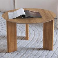 Mesa De Centro Para Sala De Estar Pés Madeira Alta Bulat A03 Hanover Roble - Lyam Decor - 2