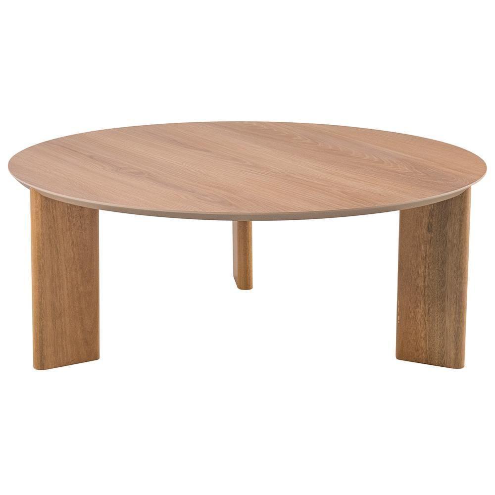 Mesa De Centro Para Sala De Estar Pés Madeira Baixa Bulat A03 Hanover Roble - Lyam Decor - 1