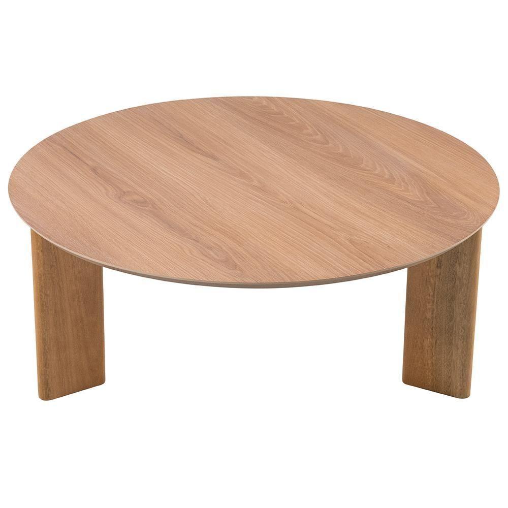 Mesa De Centro Para Sala De Estar Pés Madeira Baixa Bulat A03 Hanover Roble - Lyam Decor - 3