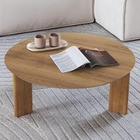 Mesa De Centro Para Sala De Estar Pés Madeira Baixa Bulat A03 Hanover Roble - Lyam Decor - 2