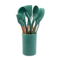 Conjunto De Utensilios Silicone 8 Peças - Verde Escuro - 1