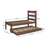 Bicama De Madeira Maciça Com Colchão Incluso Multimóveis Cr35258 Imbuia