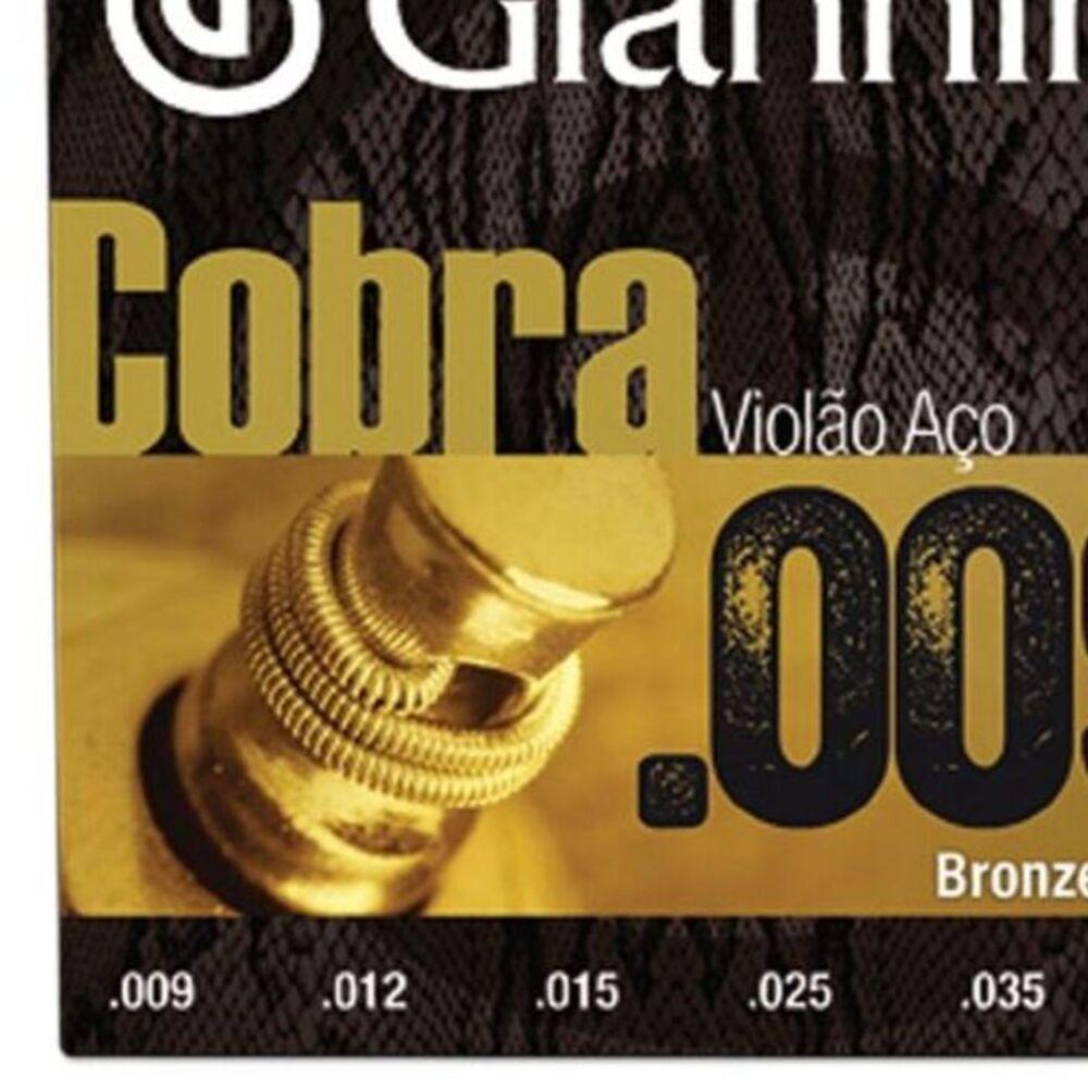 Encordoamento Para Violao Folk Geewak Cobra Aco 0.09 Giannini - 2