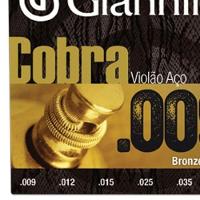 Encordoamento Para Violao Folk Geewak Cobra Aco 0.09 Giannini - 2