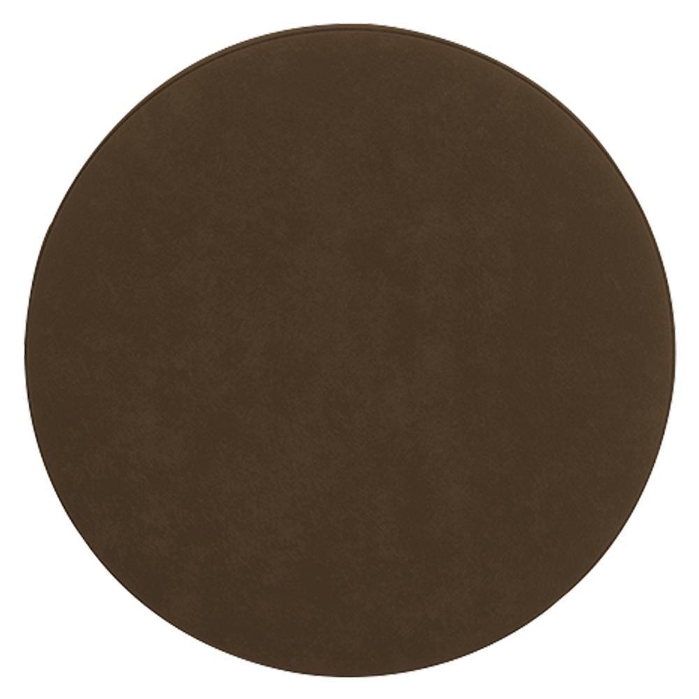 Puff Redondo Conforto Elegante Sala, Quarto E Escritório Marrom - 2