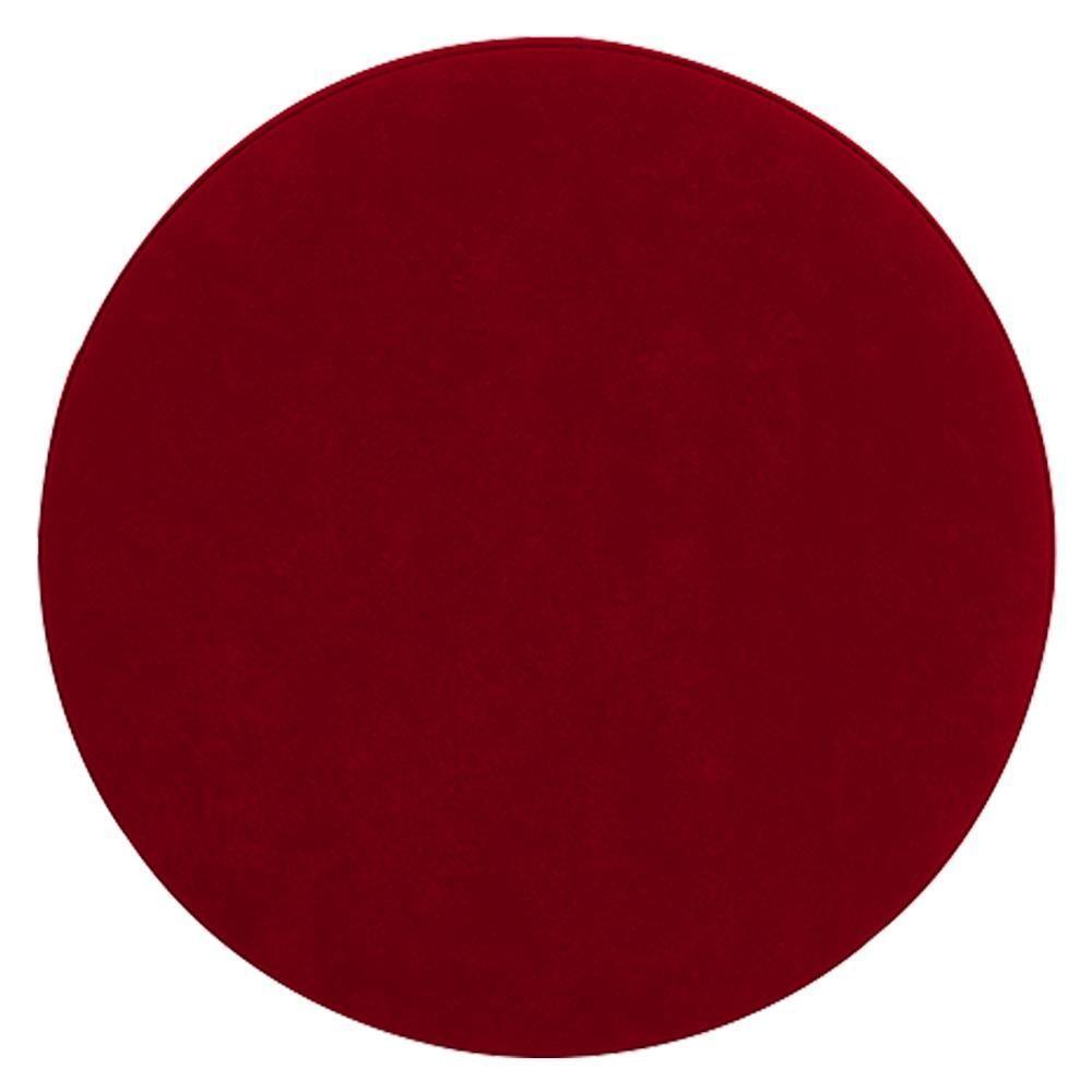 Puff Redondo Conforto Elegante Sala, Quarto E Escritório Vermelho - 2