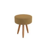 Puff Redondo Conforto Elegante Sala, Quarto E Escritório Capuccino - 1