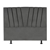 Cabeceira Estofada Cama Casal Queen Size 160 Cm Ariel Linho cinza - 1
