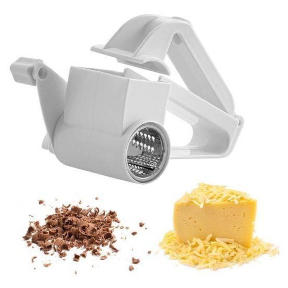 Ralador E Fatiador Manual Com Manivela Inox Prático 3 Em 1 - 2