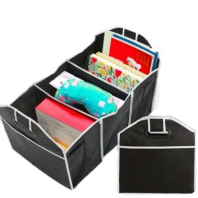 Organizador De Porta Malas Com 3 Divisorias E Bolsos Automotivo