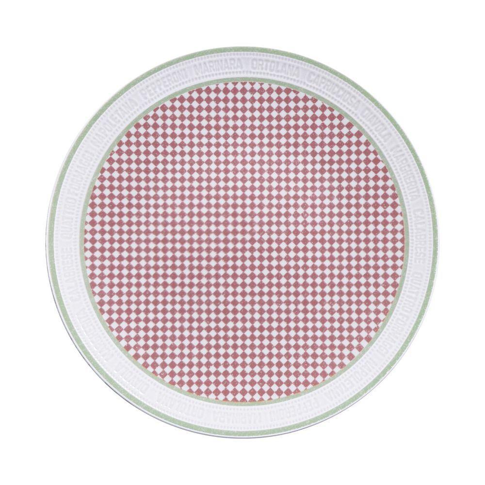 Prato Raso Tramontina Positano Em Porcelana Decorada 25 Cm - 1