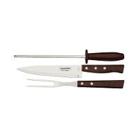 Kit Para Churrasco Tramontina Aço Inox Madeira Natural E Polipropileno 3 Peças - 2