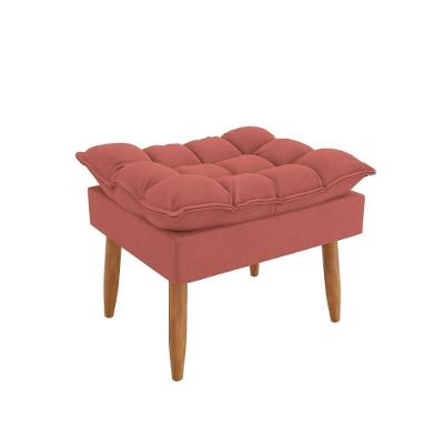 Puff Moderno Luxo Sala Sofisticação Cozinha Escritório Rosa
