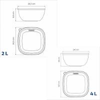 Jogo De Potes Tramontina Black Burger Em Polipropileno Preto 2 Peças - 4