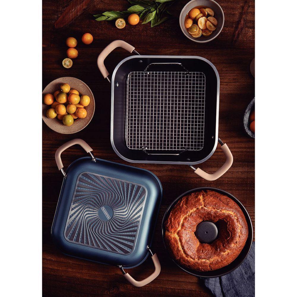 Kit Tramontina Lyon Alumínio Forjado Starflon Azul Elementar 6 Peças - 3