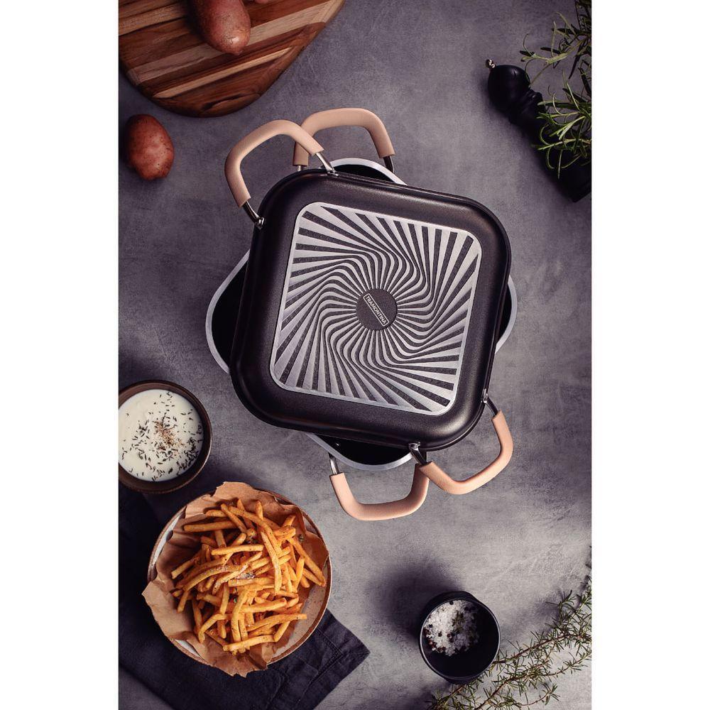 Kit Tramontina Lyon Alumínio Forjado Starflon Grafite 6 Peças - 6