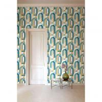 Papel De Parede Maison Geométrico Azul Mn3612 - 1