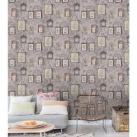 Papel De Parede Exposure Ep2102 Parede Envelhecida Com Molduras - Rolo 10m X 0,53m - 2