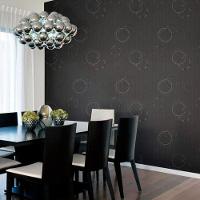 Papel De Parede Fusion Círculo Grafite - Rolo 10m X 0,53m - 1