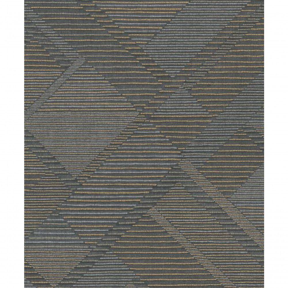 Papel De Parede Muse Geométrico Preto E Dourado A55401 - 2