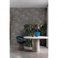 Papel De Parede Muse Geométrico Preto E Dourado A55401 - 1